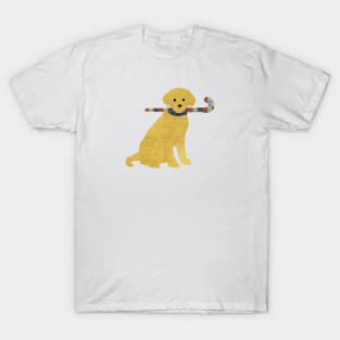 Preppy Golden Retriever Field Hockey Dog T-Shirt